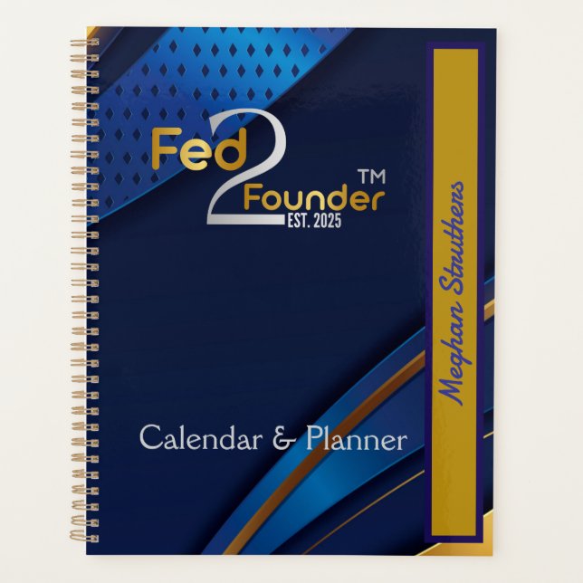 Planejador e Calendário Personalizado do Fed2Found (Frente)