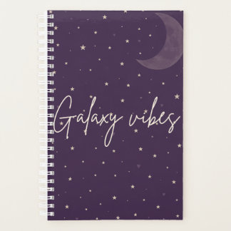 Planejador espiral Galaxy Vibes cósmico