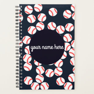 Planejador Espiral Personalizado do Baseball