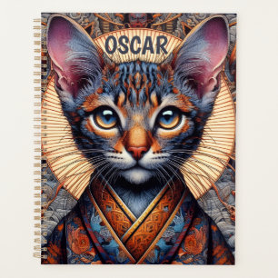 Planejador felino de fantasia ornamentado mítico r