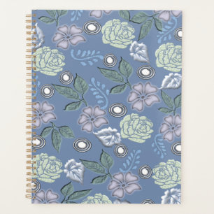 Planejador Floral Azul