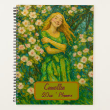 Planejador Floral de Nome Personalizado