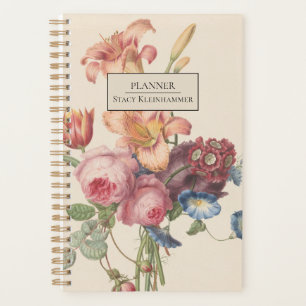 Planejador Floral de Vintage Personalizado