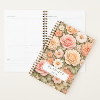 Planejador floral do Ano Personalizado