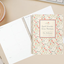 Planejador Floral Personalizado de Volta às Aulas