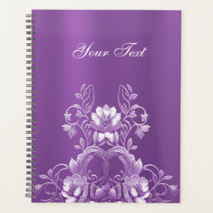 Planejador Floral Roxo