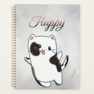 Planejador - Gatinho Feliz Kawaii Cute