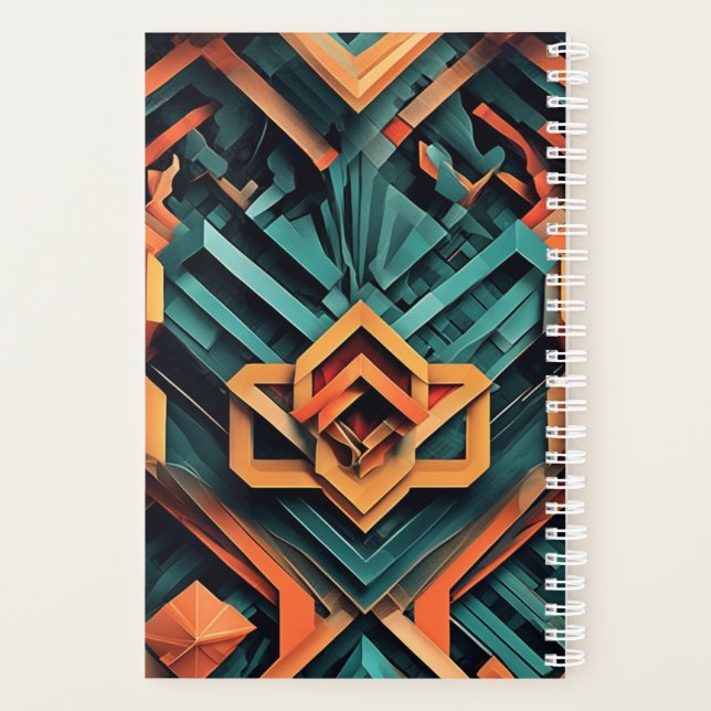 Planejador Geométrico de Papel 3D (Verso)