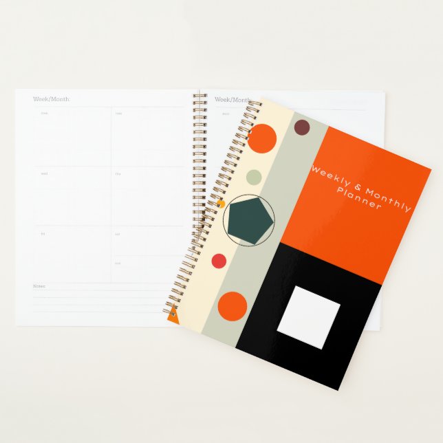 Planejador Geométrico por Semana e Mensalmente (Exibição)