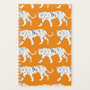 Planejador Impressão de Tigre Laranja