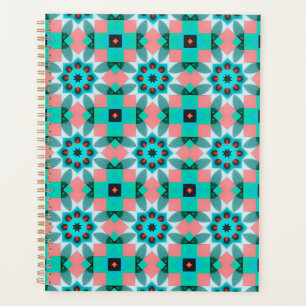 Planejador Mandala Coral & Menta