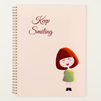 Planejador Menina Fofa Sorria Sempre