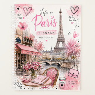 Planejador Mensal Paris Água Rosa