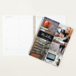 Planejador Mensal Personalizado de Colagem de Foto<br><div class="desc">Mantenha-se organizado e inspirado no planejador mensal personalizado de Colagem de Fotos Personalizada. Este planejador permite que você adicione um toque pessoal personalizando o cobrir frontal com suas próprias fotos e nome, criando um planejador realmente exclusivo e significativo. O recurso de colagem de fotos permite mostrar suas memórias e momentos...</div>