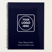 Planejador Minimalista Azul | Logotipo Corporativo