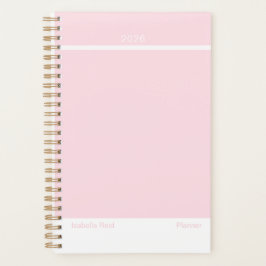 Planejador Minimalista Rosa Pálido