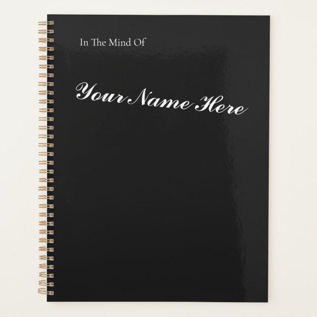 Planejador Nomeado Personalizado (Bloco de Notas) (Frente)