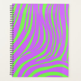 Planejador Organizador de Padrão de Zebra Neon