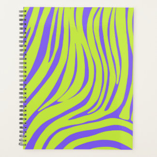 Planejador Organizador de Padrão de Zebra Neon