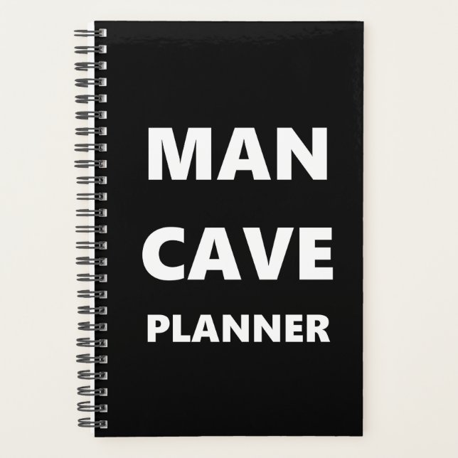 Planejador para Homem-Caverna Planner Branco Tipo  (Frente)