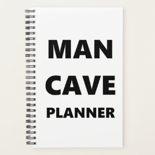 Planejador para Homem-Caverna Planner preto de fon