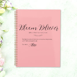 Planejador Páscoa Rosa Bloom Believer Personalizad