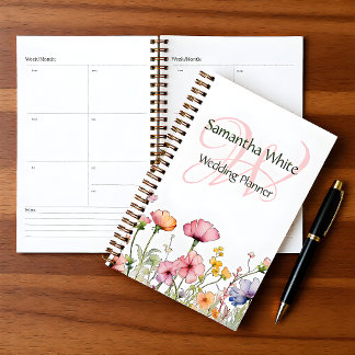 Planejador Personalizado Aquarela Jardim Corado