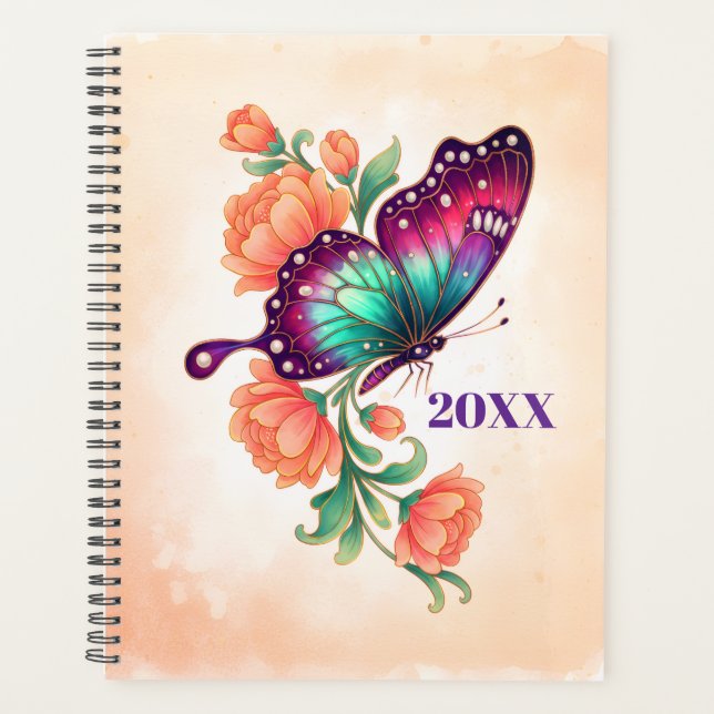 Planejador Personalizado Borboleta Monarca 2026 (Frente)