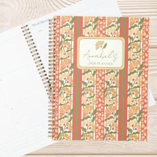 Planejador Personalizado com Listras Florais Cotta