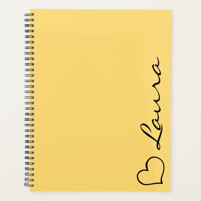 Planejador Personalizado com Nome em Script Presen (Frente)
