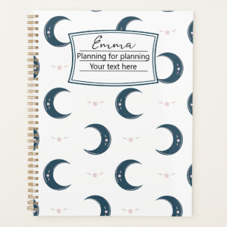 Planejador Personalizado com Padrão de Lua 21,59x2