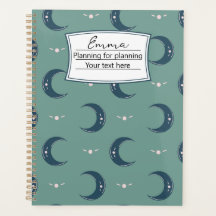 Planejador Personalizado com Padrão Lunar 21,59x27