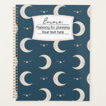 Planejador Personalizado com Padrão Lunar 21,59x27
