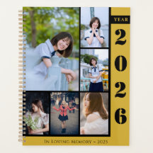Planejador Personalizado com Seis Fotos Chic para 