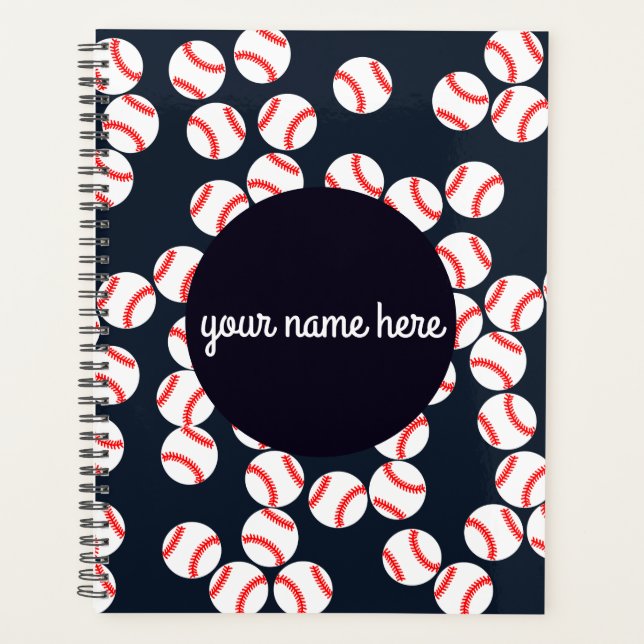 Planejador Personalizado de Baseball (Frente)