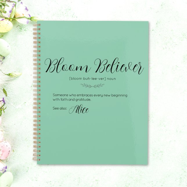 Planejador Personalizado de Crenças de Blogue (Personalized Bloom Believer Planner)