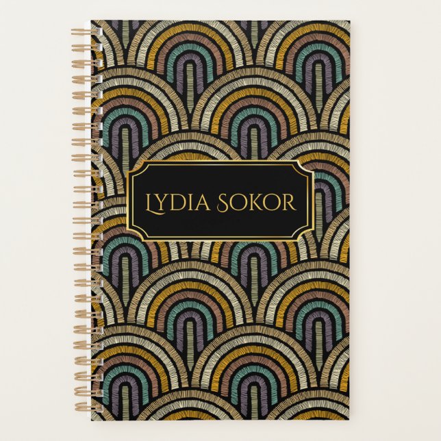 Planejador Personalizado de Estilo Bordado (Frente)