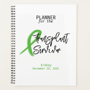 Planejador Personalizado de Fita Verde Sobrevivent