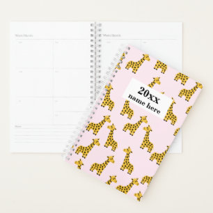 Planejador Personalizado de Girafa para Crianças