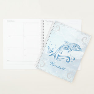 Planejador Personalizado de Golfinho Azul