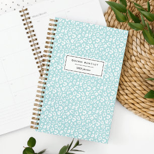 Planejador Personalizado de Impressão Pastel Leopa