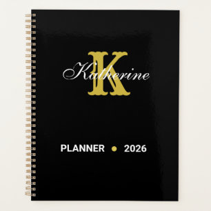 Planejador Personalizado de Monograma Nome e Inici