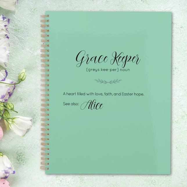 Planejador Personalizado de Páscoas do Grace Keepe (Grace Keeper Personalized Easter Planner)