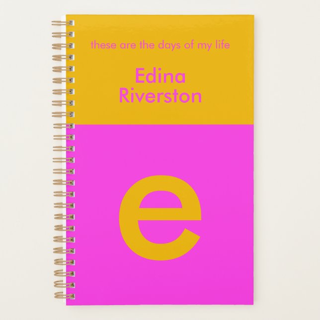Planejador Personalizado Divertido e Ilustrado com (Frente)