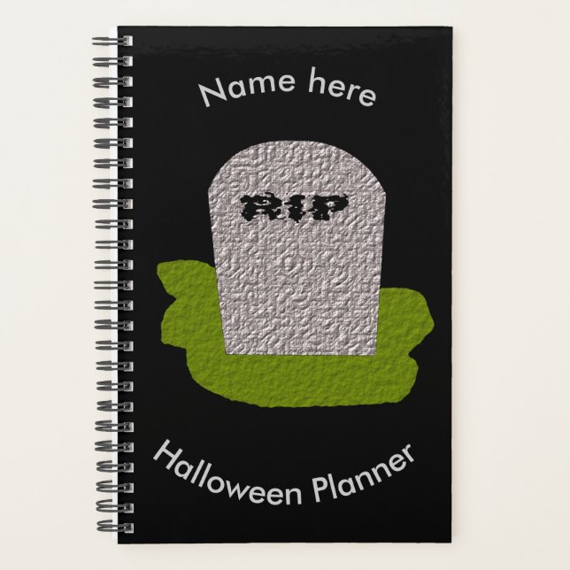 Planejador Personalizado do RIP Tombstone (Frente)