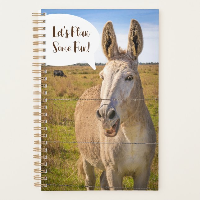Planejador Personalizado "Happy Talking Donkey" (Frente)