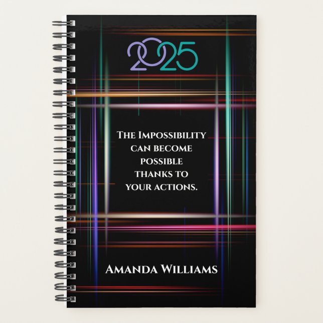 Planejador personalizado para 2025 (Frente)