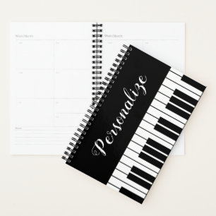 Planejador personalizado para o pianista ou profes