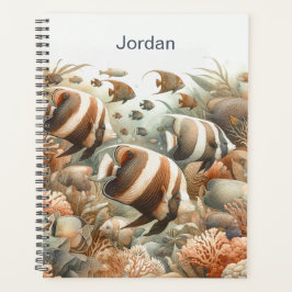 Planejador Personalizado, Peixes Tropicais 