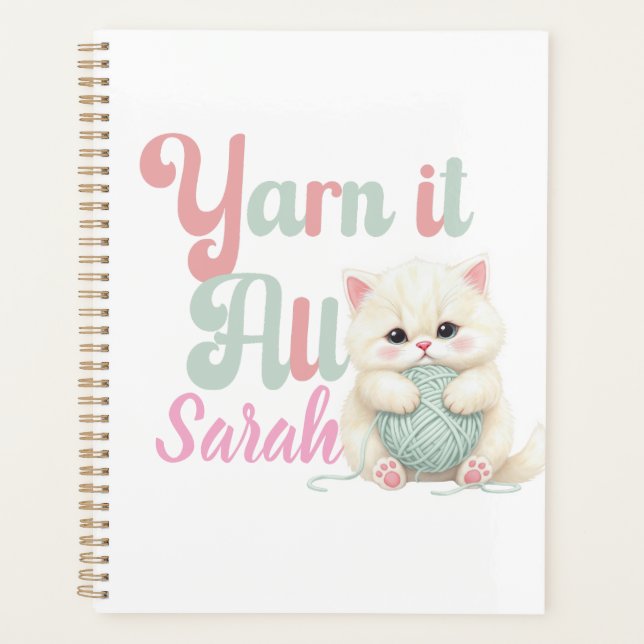 Planejador Personalizado Yarn it All (Frente)